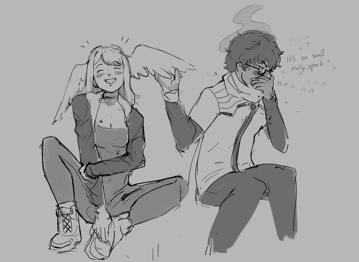 messy Taion/Eunie doodle - had been on my mind for a while
#XenobladeChronicles3