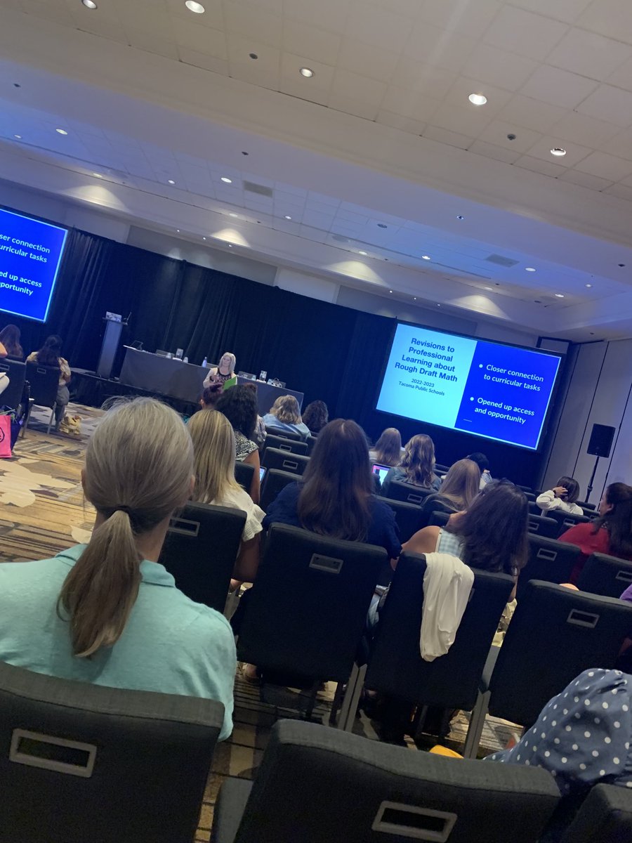 Enjoying a leadership session with Amanda Jansen ⁦<a href="/MandyMathEd/">Amanda Jansen</a>⁩ - Rough Draft Math!!!!  #NCSM #mathleadership