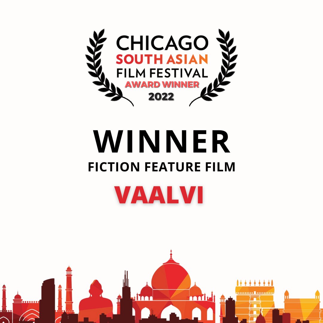 CSAFFestival's tweet photo. We are delighted to announce the WINNER of the Fiction Feature Film - Vaalvi, Directed by Paresh
Mokashi.

🌟 BEST WISHES FOR THE FUTURE 🌟

#csaff22 #chicagosouthasianfilmfestival #csaffestival https://t.co/NPM0XqR22Q