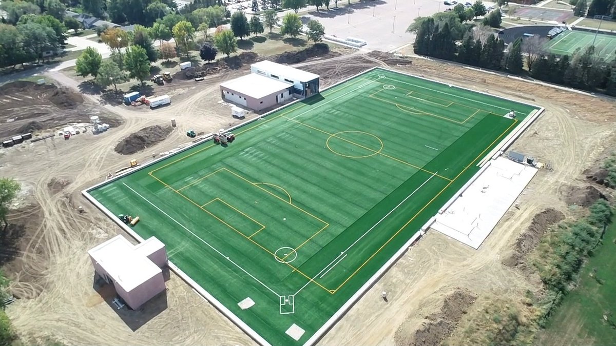 Turf is down for the ASB Sports Complex!  😃😃
<a href="/ASBDome/">American State Bank Sports Complex</a> <a href="/SiouxCenterIA/">Sioux Center, IA</a>