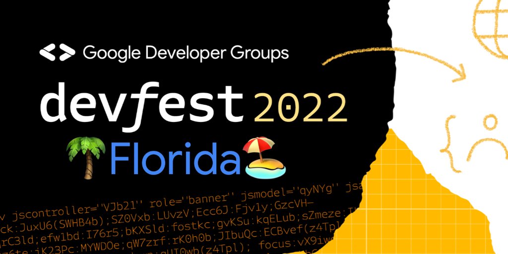 Call for speakers is now open for the upcoming DevFest Florida 2022! sessionize.com/devfest-florid…