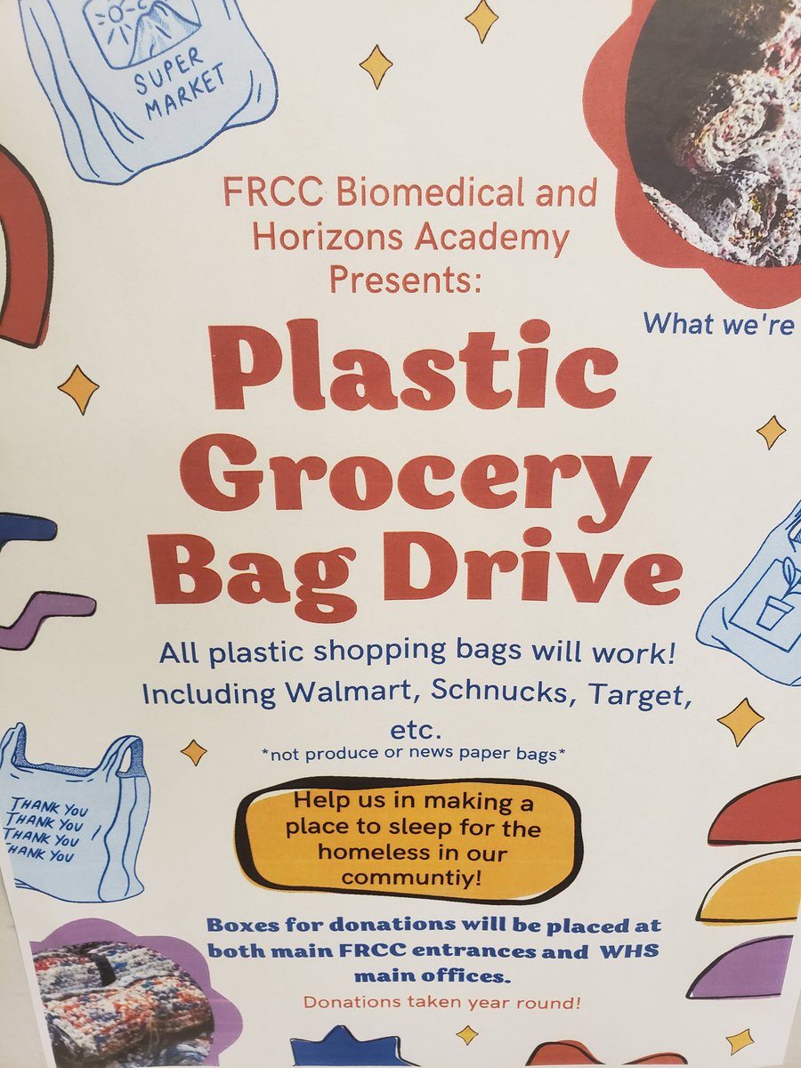 FRCCBioMed's tweet photo. Last week we learned how to make "plarn" from our friends and together we are going to weave mats for the homeless population. Our service learning project is just getting started!
#engageSDOW 
#FRCC https://t.co/PCw6QBoVPK