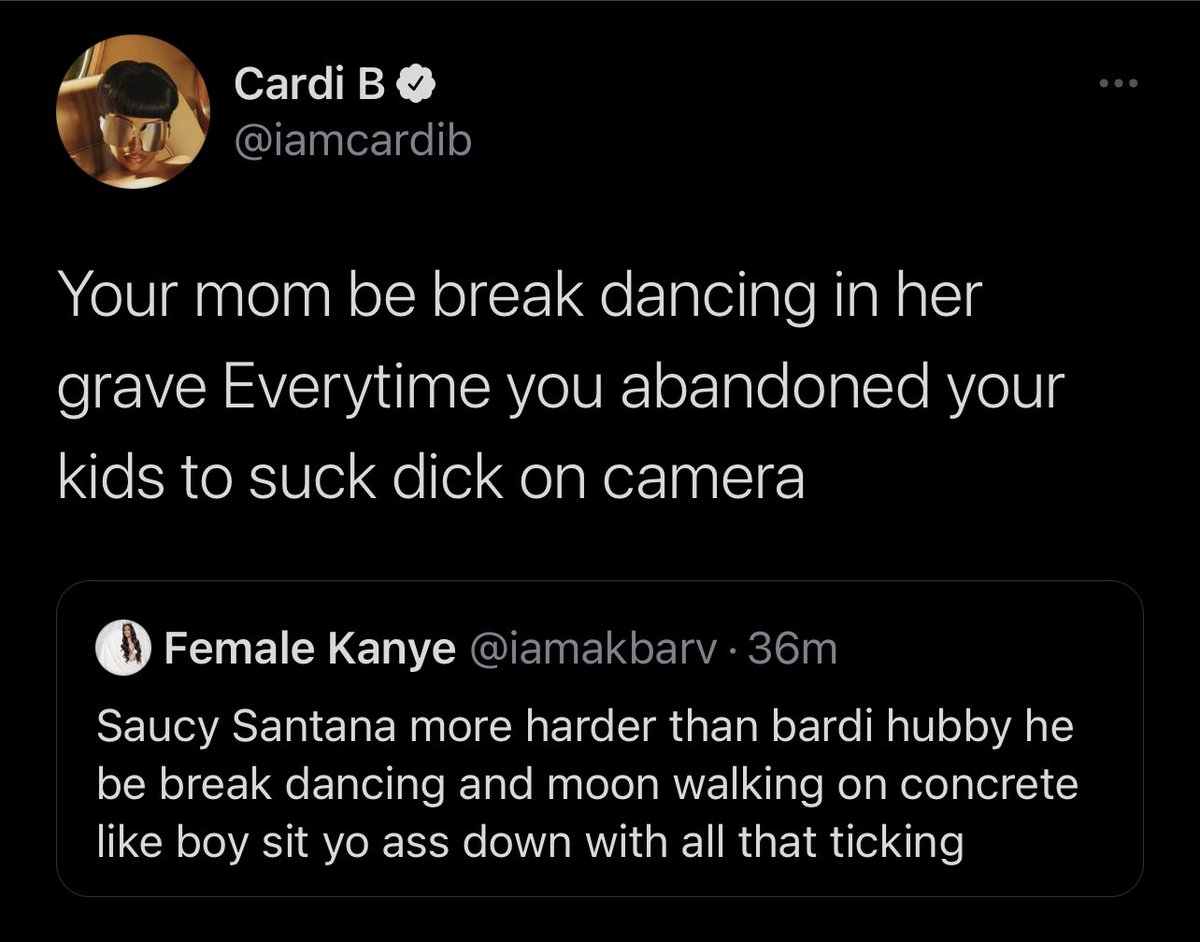 Cardi b is a disgusting human being. How is this remotely okay to say to anyone? Shit crazy! #CardiB #Akbar