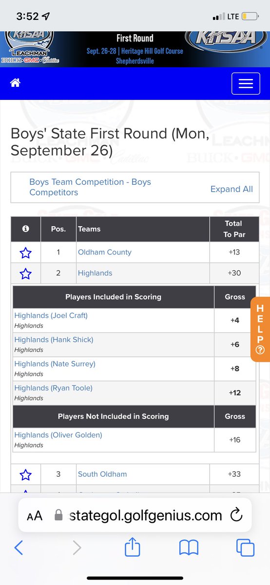 hhsbluebirdies's tweet photo. Really proud of how we handled adversity today. @Joelcraft21 t11 and @ShickHank t19. Nate Surrey, Ryan Toole, and Oliver Golden all with helping rounds. Birds will compete in the state tournament next week in Bowling Green
@NateInSports @EvanDennison1 @fthhsathletics https://t.co/2u6GHQU59G