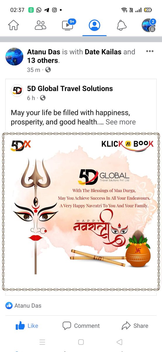 AtanuDa88541113's tweet photo. Happy Navratri 2022 https://t.co/2k1pzIooEi