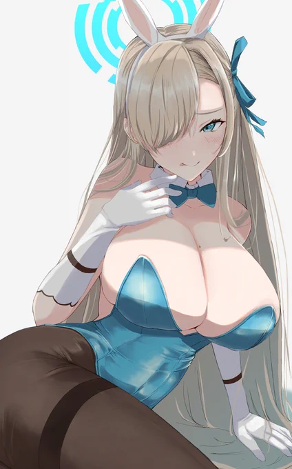 #ブルアカ アスナバニーを描きました。 