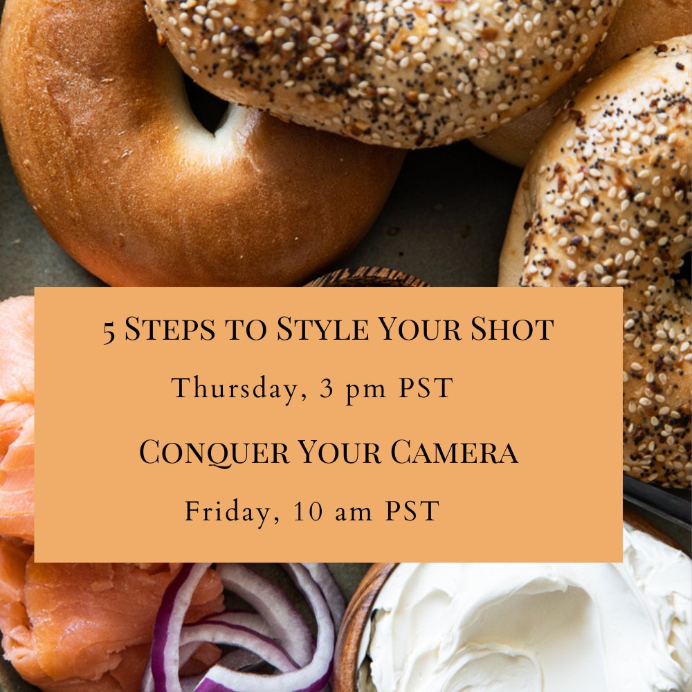 I'm teaching two live trainings this week - 5 Steps to Style Your Shot and Conquer Your Camera. Free to join in. Details here: lori-rice.mykajabi.com/live-zoom-sess…