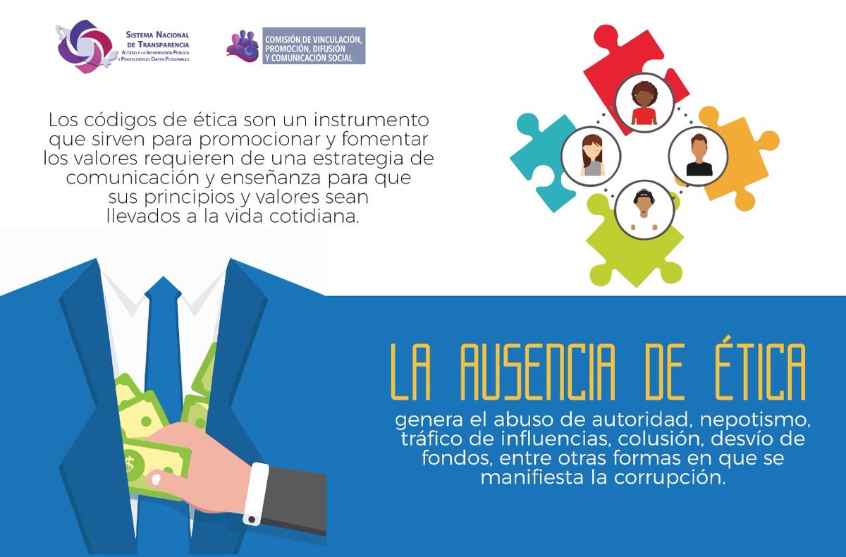 ¿Sabías qué? El servicio público en cualquier nivel de gobierno mejorará al anteponer el interés general al personal y su desempeño dependa activamente de los valores éticos.

Conoce➕información en este y otros materiales que desde la @Vinculacion_SNT nos comparten.