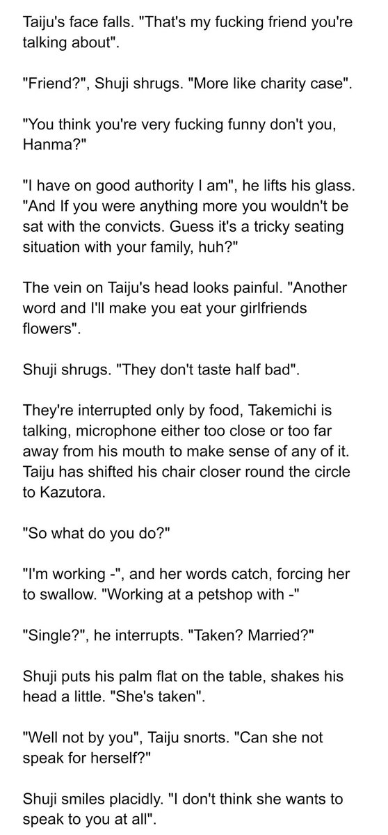 Bananas452's tweet photo. Too many pairings to count in me and @kgrklss Wedding Au for #TRRarepairWeek but lots of  Shenanigans here's a bit of Hantora but kazuinu and Fuyutora also heree 
As always everyone's a girl cos it's hot that way ❤️ https://t.co/uZg3GcjBpu