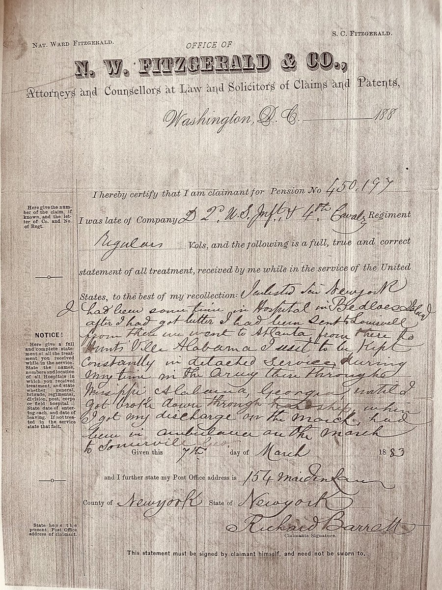 AbbeygateStreet's tweet photo. @CWBluejackets recently retrieved pension records of a great grand uncle Lndsmn Richard E Barrett native of Co. Galway who served in the Union Navy from 1864-1868. After he served in the US Infantry and Cavalry. Saw action in the Blockade on the Niphon and Newberne and in China. https://t.co/1x8XdIImA7