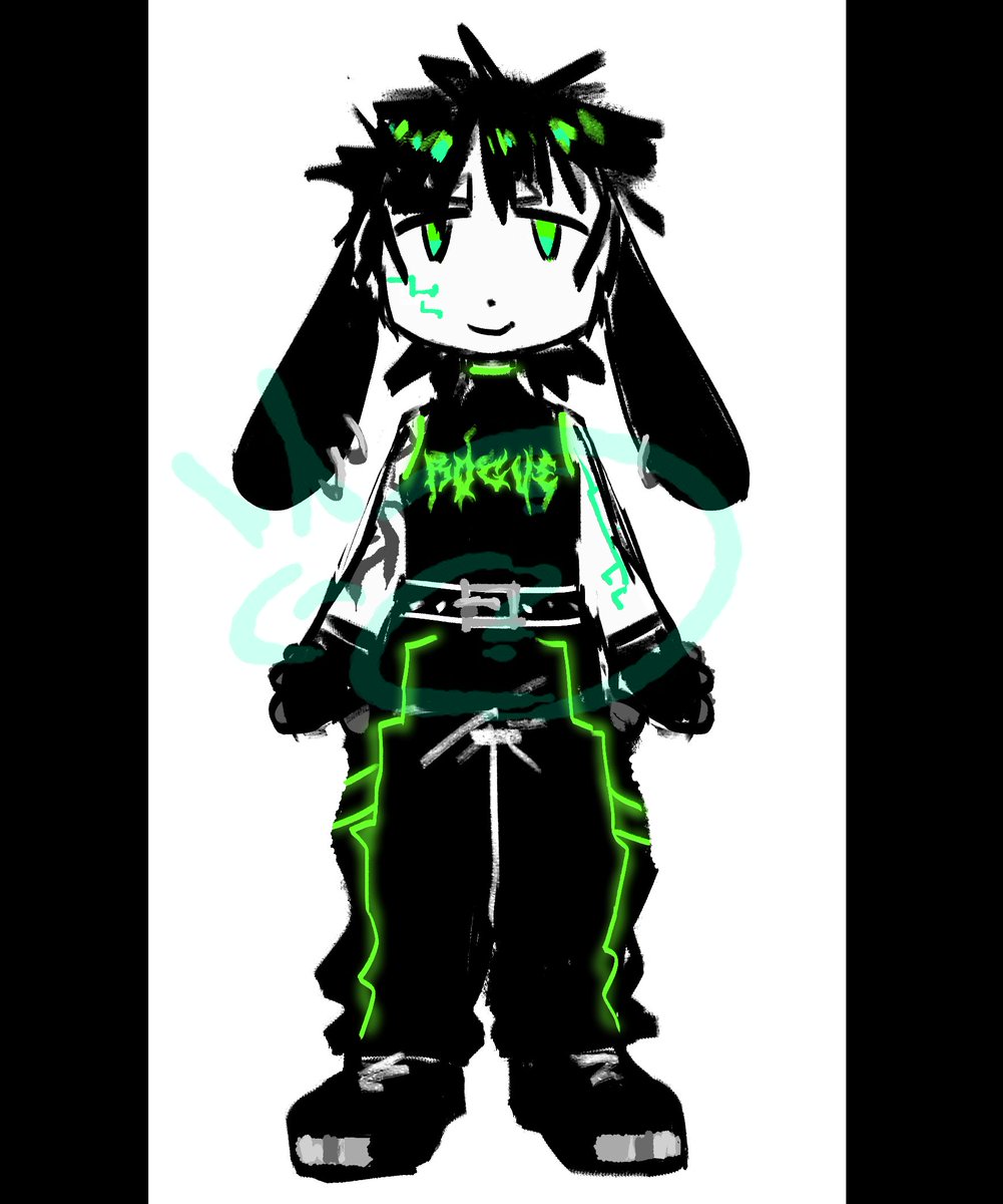 AnotherAdoptAcc's tweet photo. CYBERGOTH BUNNY

for 15$
pay/pal only

art &amp; design by 
@ultraparanoiia

#furry #furryadoptable #anthroadopt https://t.co/a1FzIORnl5