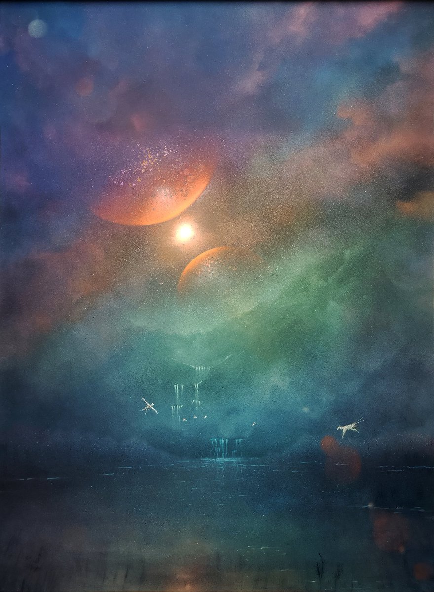 Fine Spray Paint Art 🎨 🟨🐟 tweet media