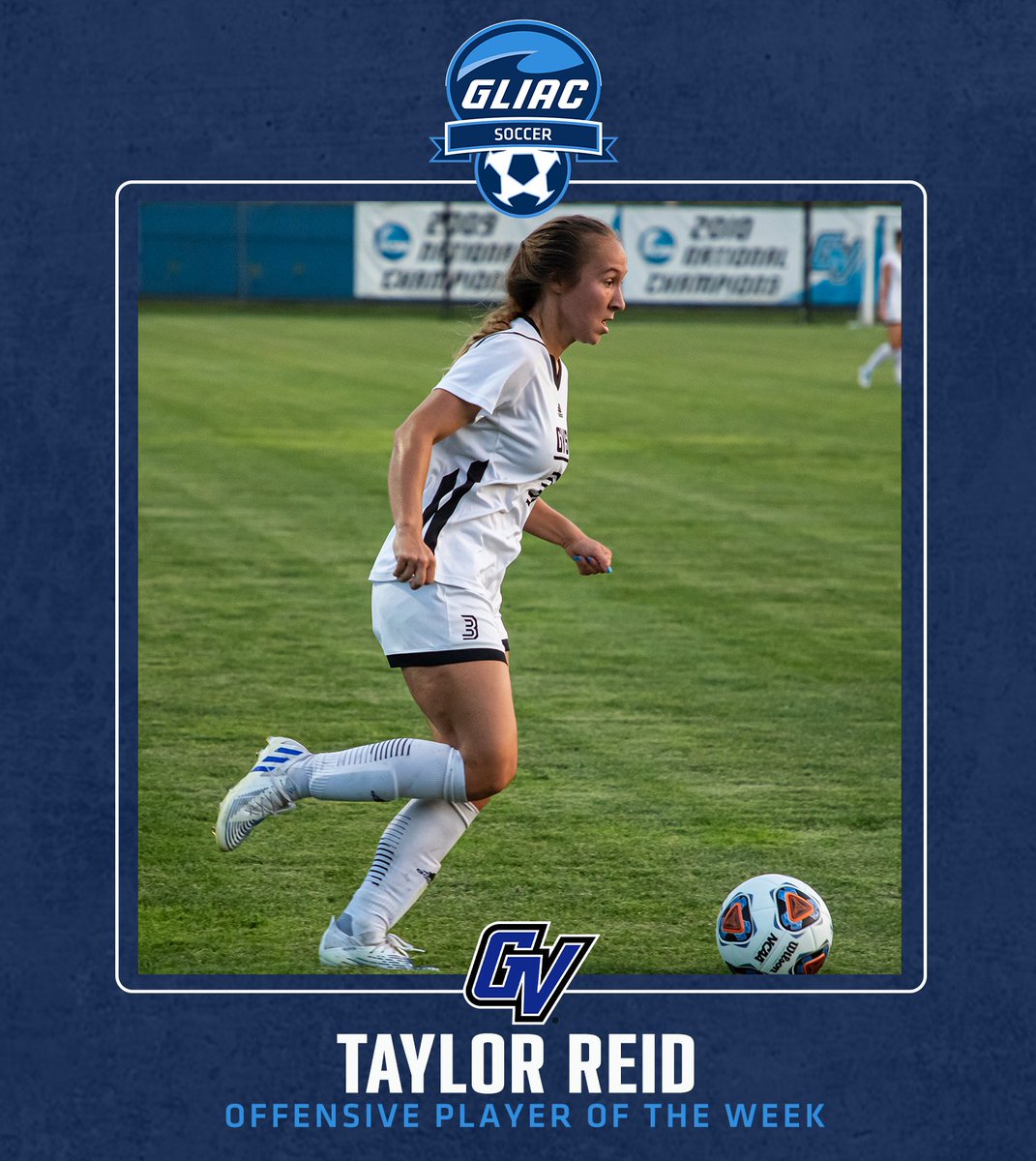 GLIACsports's tweet photo. 𝗚𝗟𝗜𝗔𝗖 𝗪𝗼𝗺𝗲𝗻'𝘀 𝗦𝗼𝗰𝗰𝗲𝗿 𝗣𝗹𝗮𝘆𝗲𝗿𝘀 𝗼𝗳 𝘁𝗵𝗲 𝗪𝗲𝗲𝗸
⁣⁣⁣
OFF - Taylor Reid // GVSU
⁣⁣⁣
DEF - Lindsay Cole // FSU
⁣⁣⁣
🔗 https://t.co/J8Ess8SIY8
⁣⁣⁣
#WhereChampionsCompete #GLIACWSOC⚽️ https://t.co/pzt96CEroj