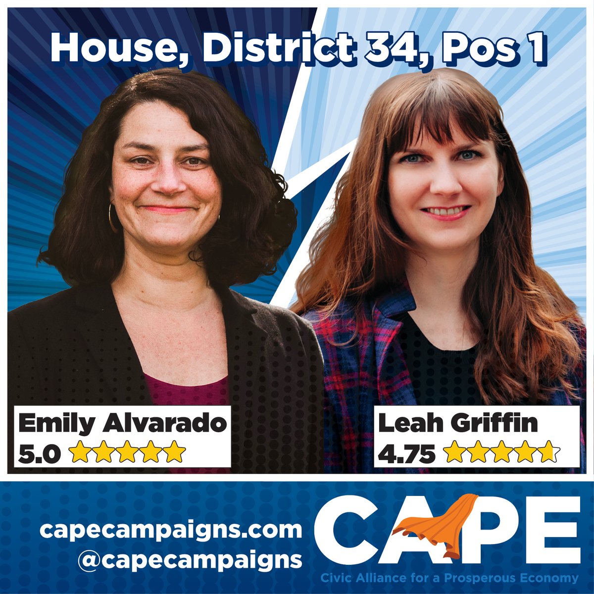 capecampaigns's tweet photo. Swooping in (on a reopened bridge) from LD34 are two would-be civic superheroes, but we give Emily Alvarado a slight lead in this race to be the CAPE'd crusader for W Seattle, White Center &amp; Vashon. Emily understands that people - not CEOs - are our community's true job creators. https://t.co/Wb5ddeFb3L