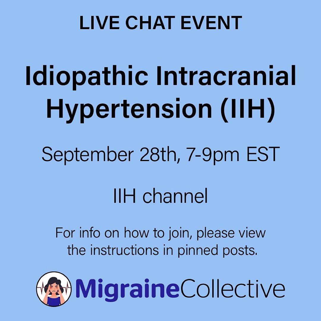 MigraineColl's tweet photo. Just a reminder we are chatting LIVE this Wednesday! https://t.co/JNjpk38iuV