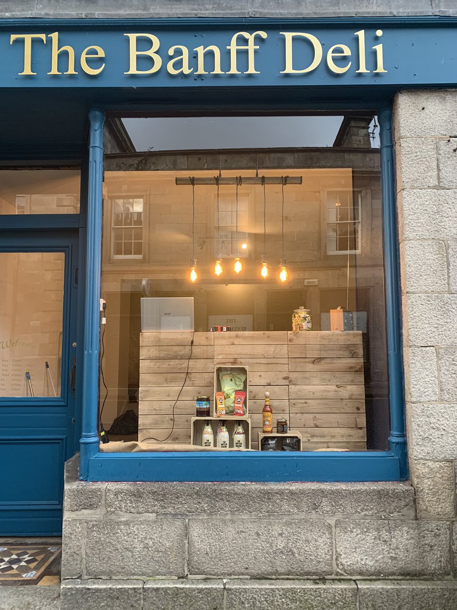 It’s been a long journey, blood sweat &amp; tears, so proud of my hubby, opens tomorrow 💕 #finally #newbusiness #Banff #delicatessen