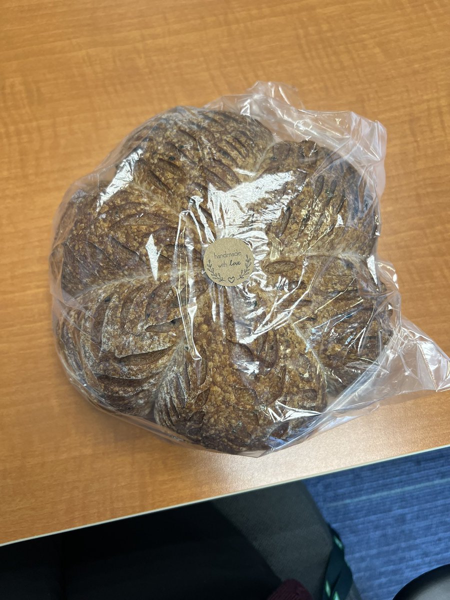 As someone who has been a taste-tester since the start, I can confidently say that <a href="/JbryanJimenez/">JBryan Jimenez</a> has mastered his craft of sourdough. Not only are they delicious but they are beautiful works of art. Thanks for the treat today 😊😊