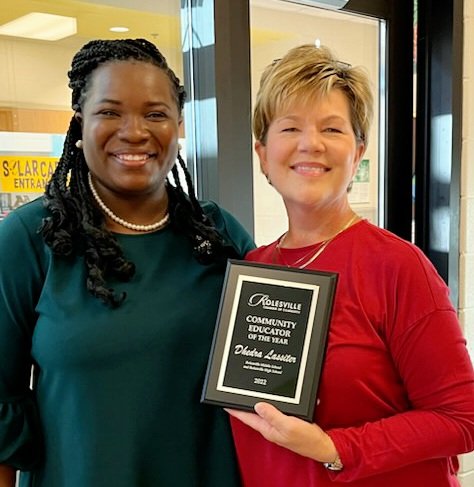 rolesvilleNC1's tweet photo. Stop by to surprise Principal Lassiter with her award for Community Educator of the Year! She will always be Ramily! #MyRolesville #principals https://t.co/u07yQytfHD