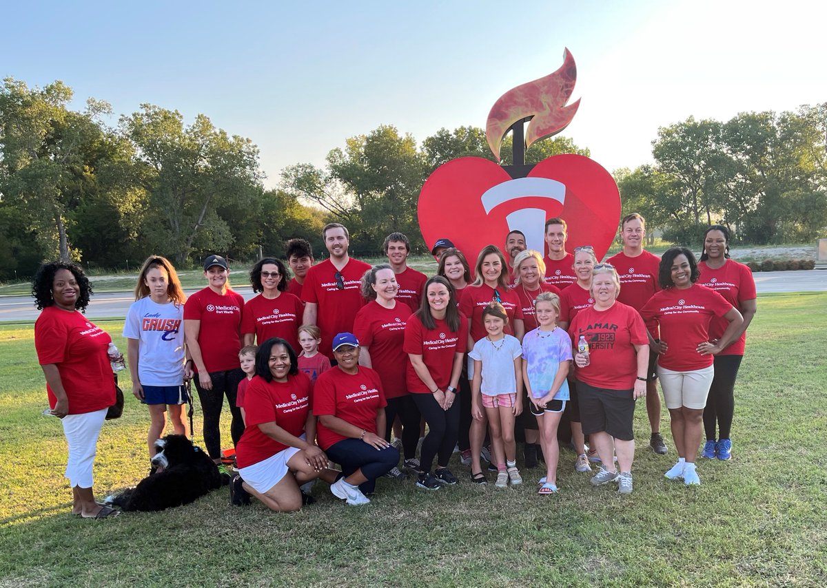 MedCWeatherford's tweet photo. The Tarrant County Heart Walk was a great success and thanks to all who joined our team! Medical City Healthcare with the support of the HCA Healthcare Foundation is proud to be the American Heart Association Together to End Stroke sponsor. #HealthierTomorrows #EndStroke https://t.co/c0aCaddeyA