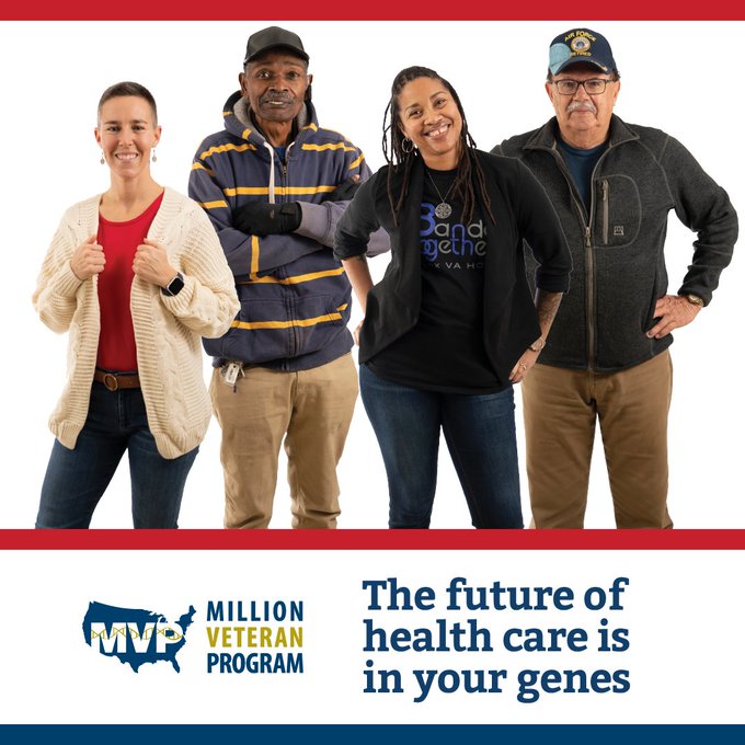 VANewMexico's tweet photo. Continue your legacy of service. Join VA’s Million Veteran Program to help improve health care for Veterans like you. Learn more and join today: https://t.co/mkr8tG19F1

#VAMVP https://t.co/uff43IVOqx