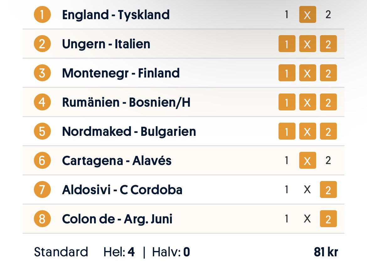 Gazza1X2's tweet photo. @OlofsBetting Körde denna x2 ikväll. 🕺🏽 https://t.co/lu4PsTyV5B