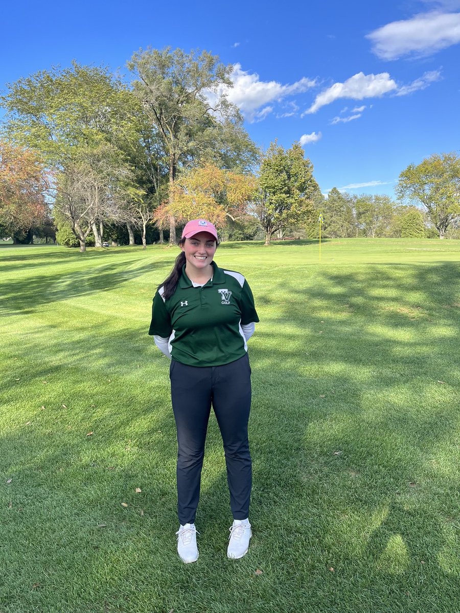 Maddie Morgan finished with a 98 and tied for 7th to advance to the district 3 championships! Congrats Maddie!!!
