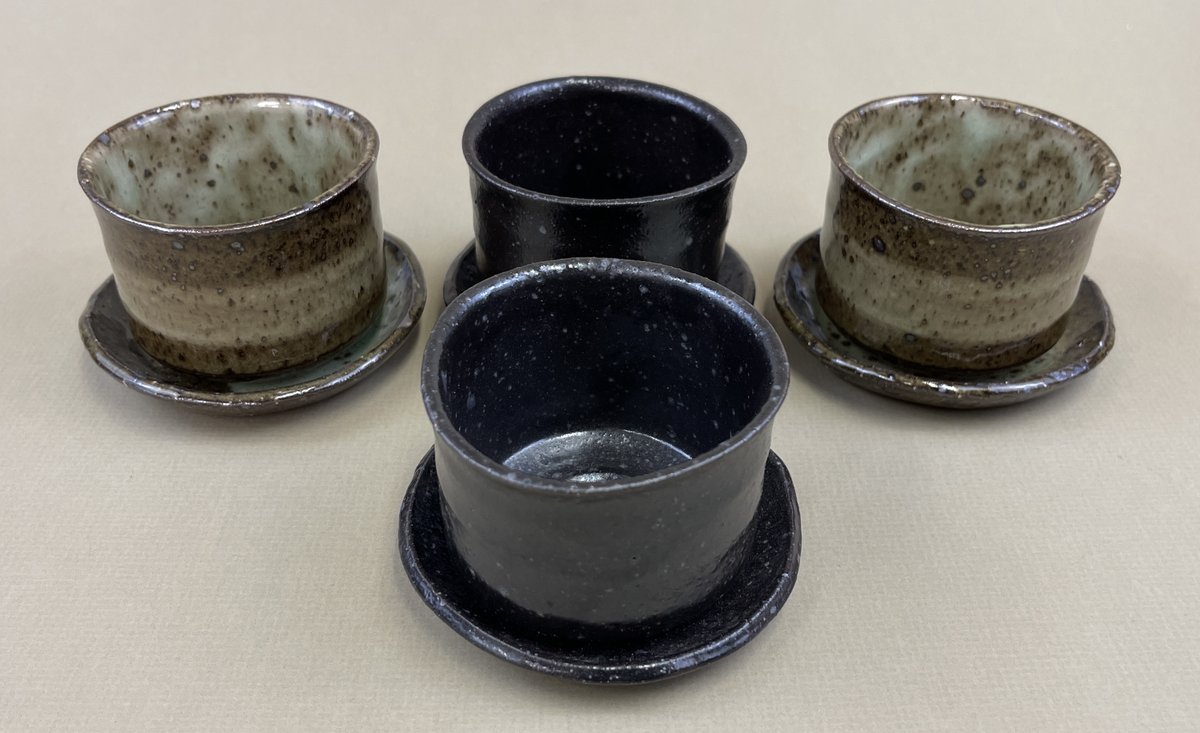 Asian Tea Cup Set Follow the Link ▶️ ebay.com/itm/3345689838… #asianpottery #teaset #asianteaset #asianteacups #handthrownpottery #shopsmall