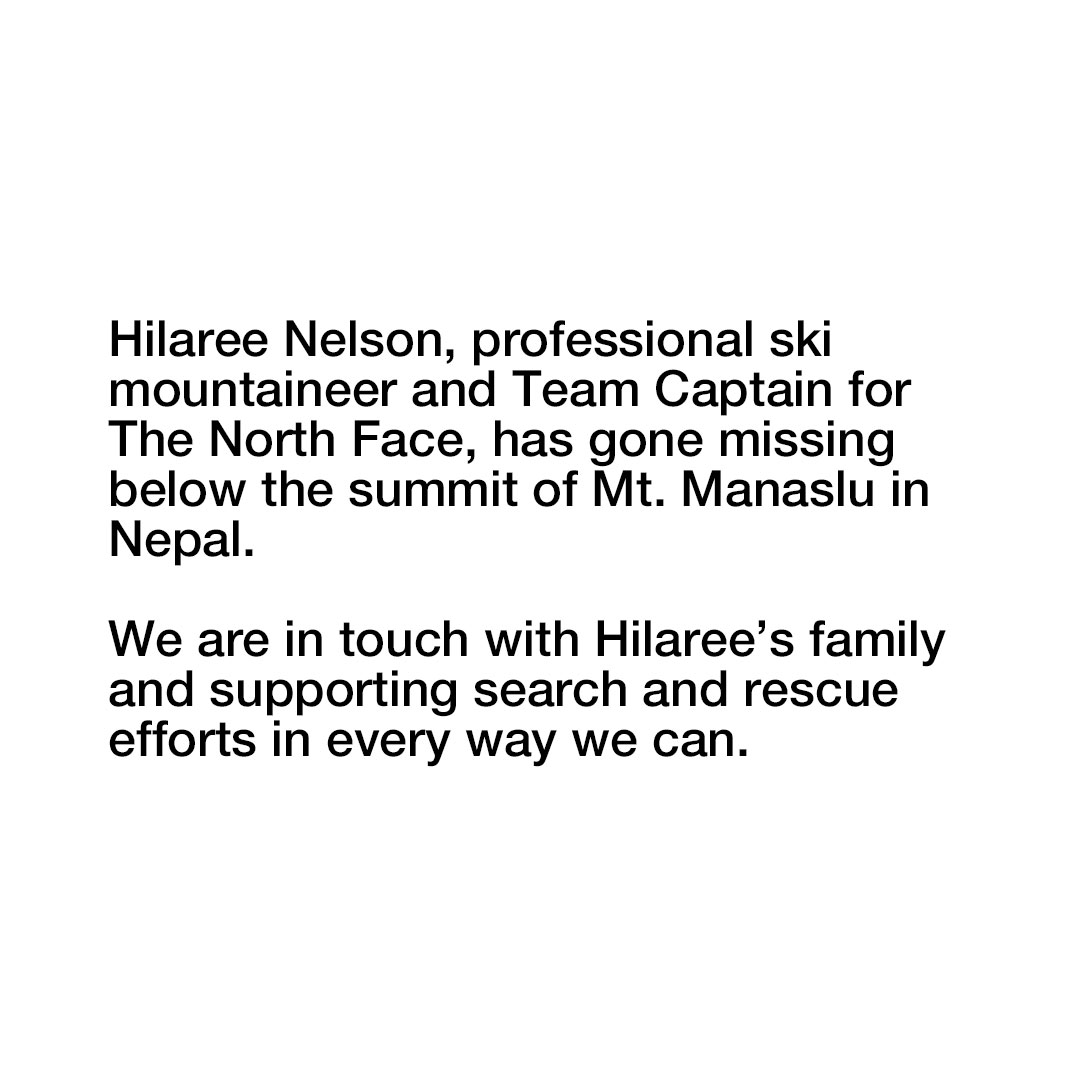 Sharing an update on Hilaree Nelson, a beloved member of The North Face family.