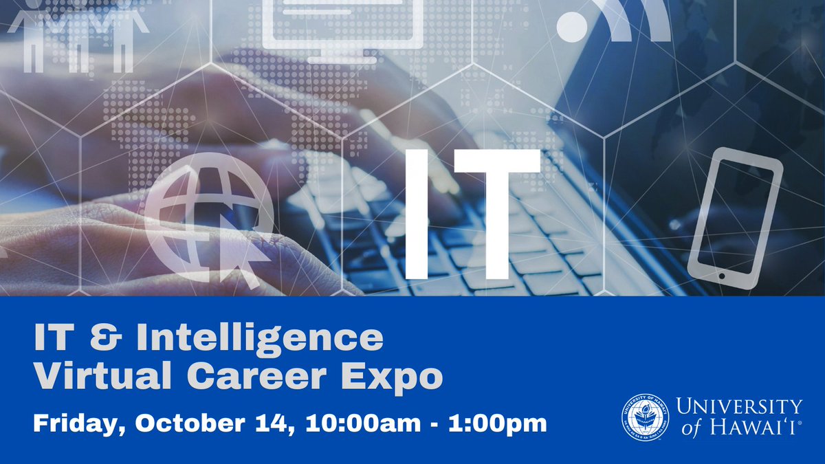 UHCC (@uhcc) on Twitter photo Want to find an IT/Intelligence job in Hawai‘i? Attend our UH Virtual Career Fair on Oct. 14 and meet with local employers who have current positions available in Hawai’‘i’s emerging industries. Register and for more info: go.hawaii.edu/2P6 <a href="/UHawaiiNews/">University of Hawaii System</a> Want to find an IT/Intelligence job in Hawai‘i? Attend our UH Virtual Career Fair on Oct. 14 and meet with local employers who have current positions available in Hawai’‘i’s emerging industries. Register and for more info: go.hawaii.edu/2P6 <a href="/UHawaiiNews/">University of Hawaii System</a>