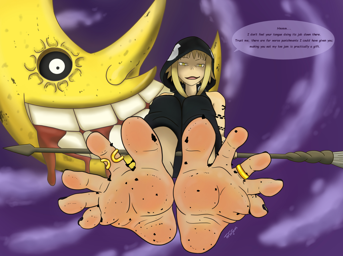 Smelly punishment #medusa #SoulEater #soles #feetfetish #Feet #feet_fetish #POV #smelly #toes #toejam pixiv.net/artworks/10151…