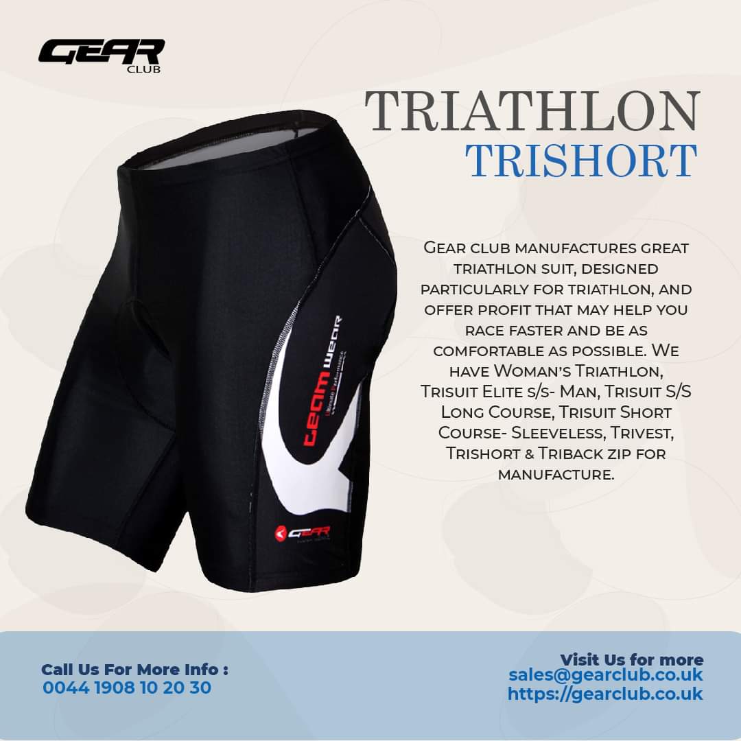 Check out our complete range of Triathlon Wear!

Email: sales@gearclub.co.uk
Website: gearclub.co.uk/product/trisho…

#gearclub #cyclingwear #cyclingclothing #triathlonwear #trishort #customtrishort #cyclingclub #cyclingapparel #cyclingkit #cyclingteam #bestcyclingkits #cyclingwearuk