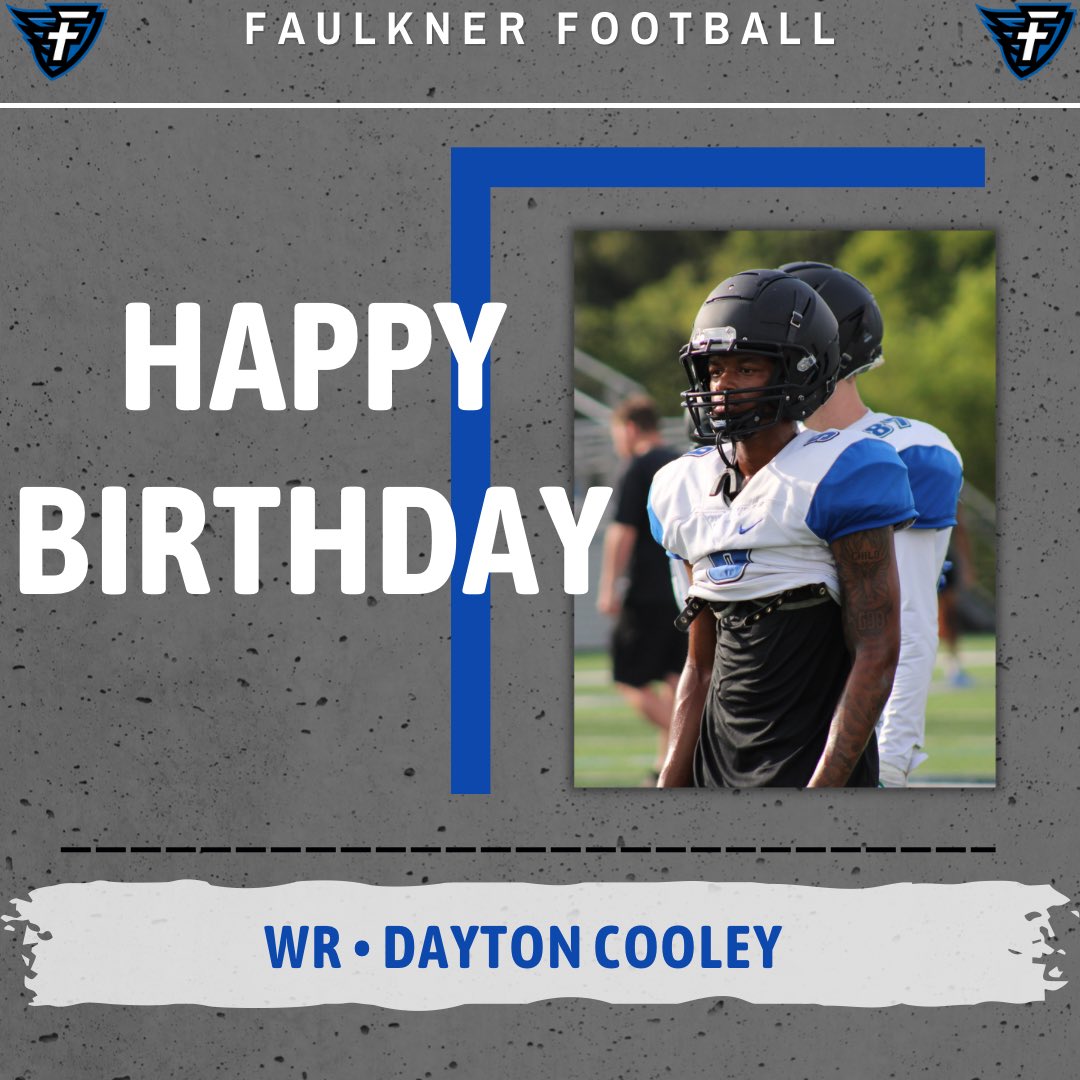 FaulknerFTBL's tweet photo. HAPPY BIRTHDAY @daytoncooley2! 🎉🎉🎉 https://t.co/UdvHSHbvva