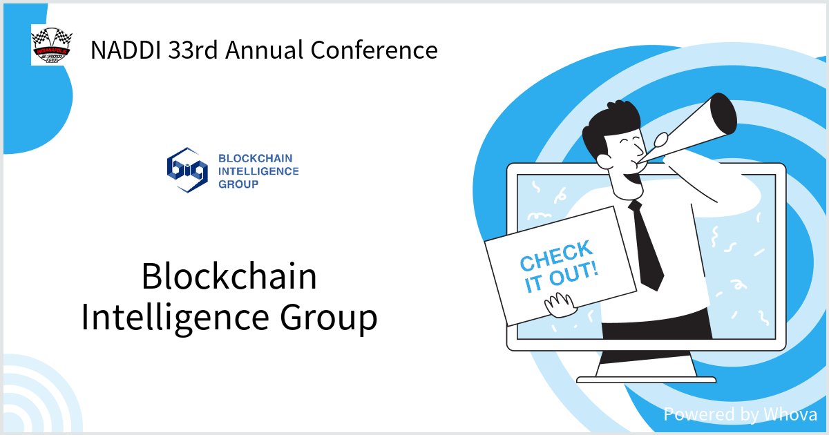 WJCallahan3's tweet photo. Come check see @blocksearch Blockchain Intelligence Group at NADDI 33rd Annual Conference. #indyweek #naddiweek #naddimeetsindiana #networkinginIndy #naddi2022 #naddimeetsIndy #naddi22 #Naddi33rdIndy - via #Whova event app https://t.co/NpMNc07w8V