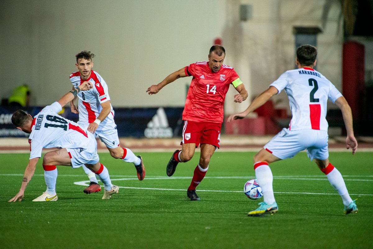SystemFoot's tweet photo. [#UNL🇪🇺] La #Géorgie 🇬🇪 se défait de #Gibraltar 🇬🇮 2-1 !

⚽️ #Annesley 75’

⚽️ #Kvaratskhelia (pen) 19’
⚽️ #Tsitaishvili 48’

#GIBGEO https://t.co/W9Fr0VyavN