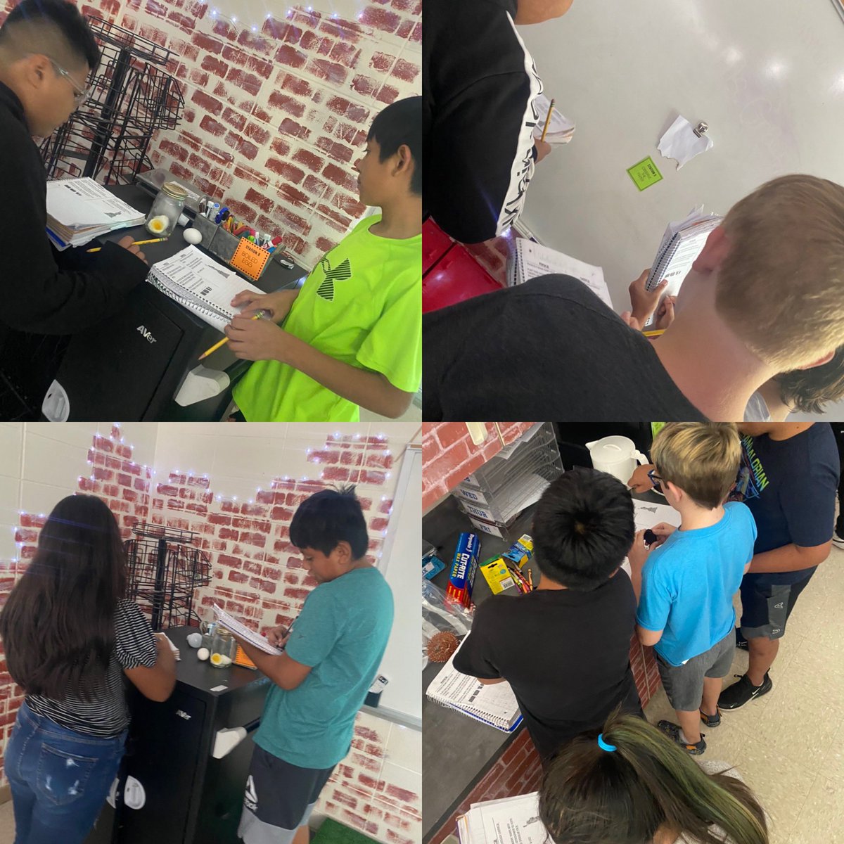 kaseybwood's tweet photo. Today’s Physical or Chemical Change stations helped students understand the weathering of rock. Videos coming…
 
PSA: The smell of boiled eggs, vinegar, and fire is unforgettable. 🤢 #LiveIn35 #TheBatteryWithMrsWood #ForTheA #Keepswinging @AlbertvilleAIS https://t.co/E3986jlLYW
