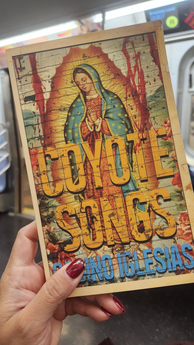 egninita1's tweet photo. Work is seriously getting in the way if my reading but finally finished Coyote Songs by @Gabino_Iglesias !! Whew those stories cut deep!!! Another great book!!! #subwayreading https://t.co/qkkT1RSoDo