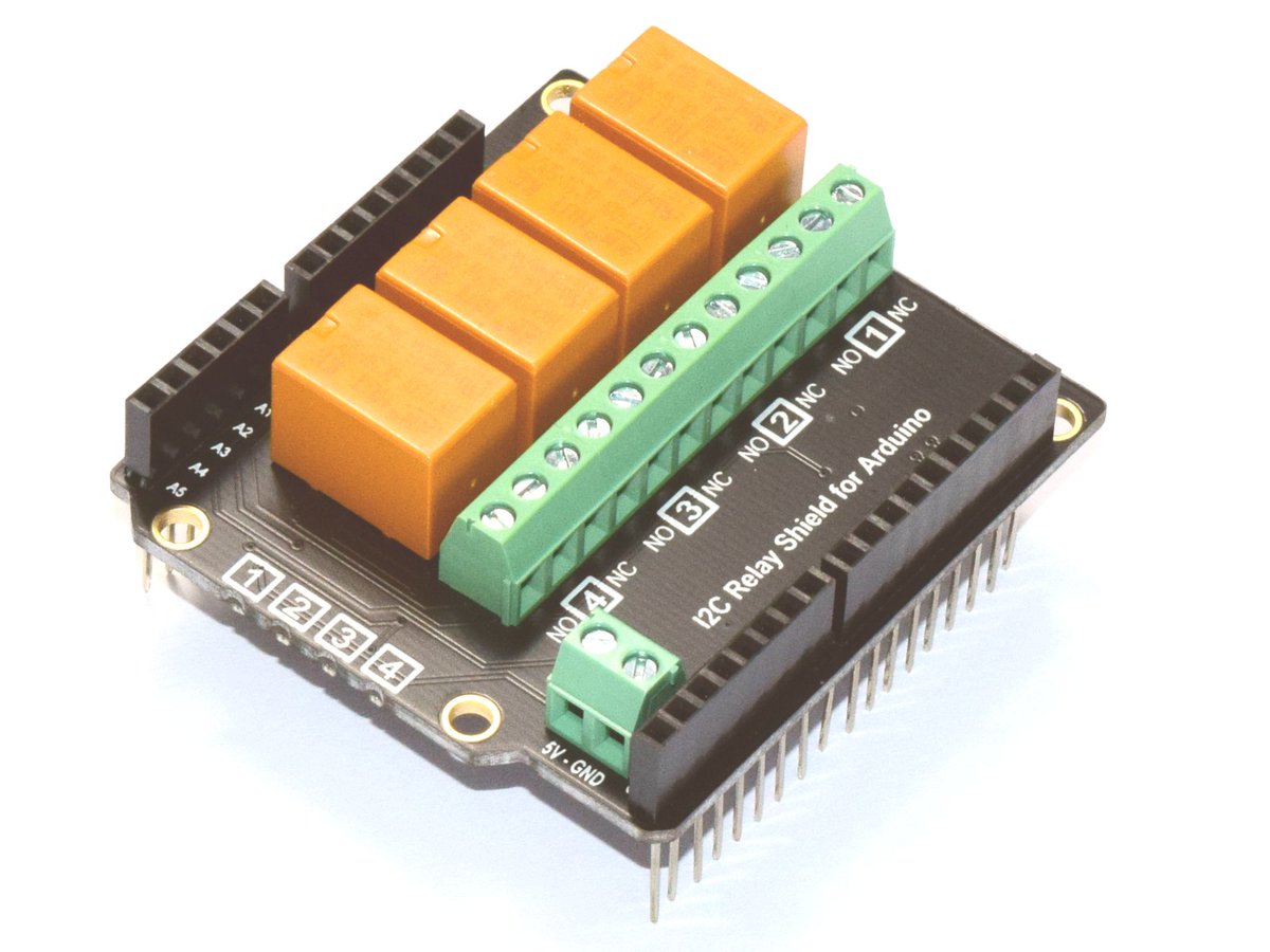 SolderLtd's tweet photo. Arduino, IoT, Electronic Kits and Modules from Canada.
On Sale Today:
CANADUINO 4-Channel Stackable I2C Relay Shield for Arduino - DIY Kit
only CAD 14.90
https://t.co/7ay7Z4EeiJ
#arduino #electronics #raspberrypi #sensors #esp32 #stem #arduinolove #esp8... https://t.co/56kJx2A27d