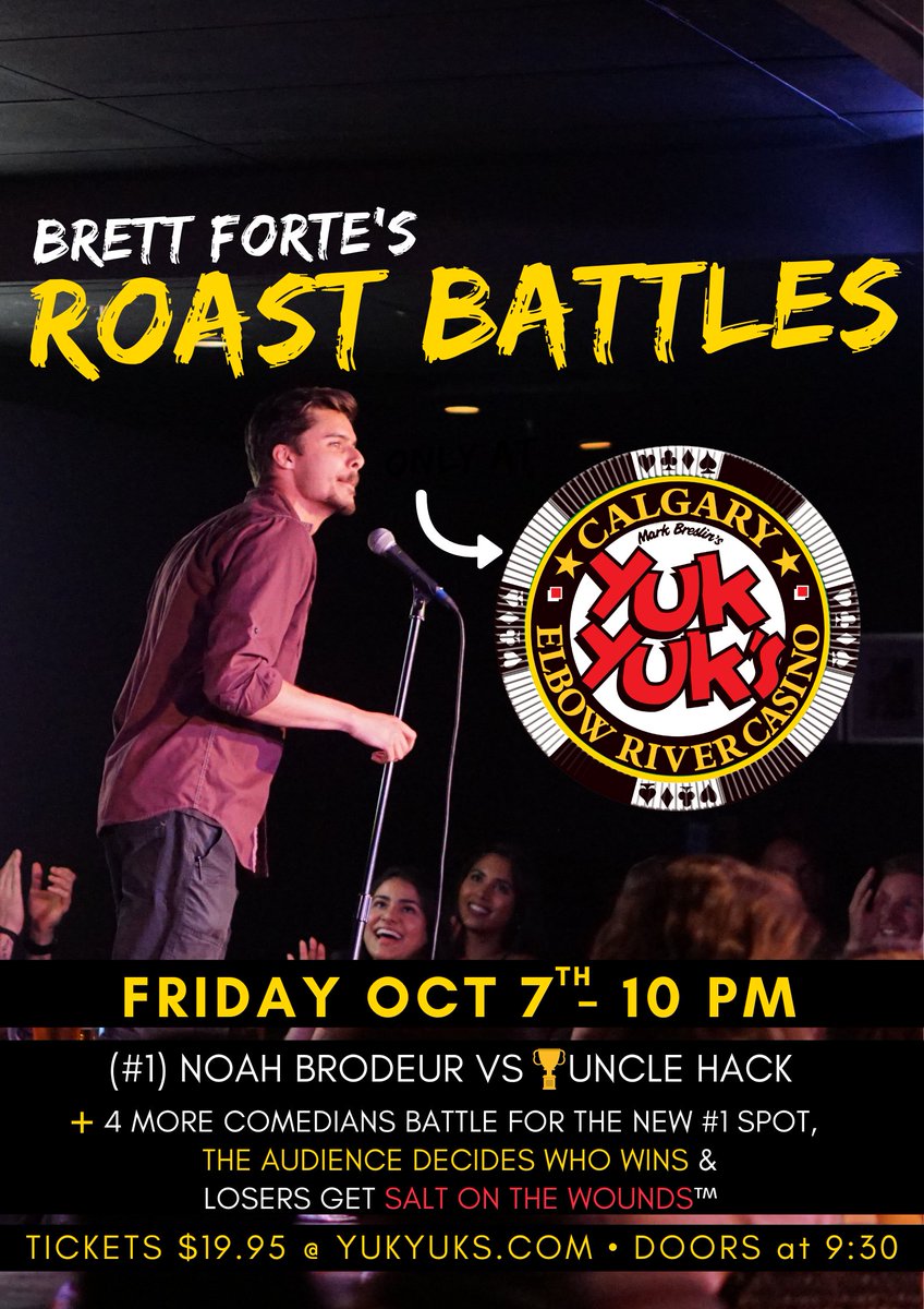Brett_Forte's tweet photo. This is the show that caused all those headlines and it's a show I will continue no matter how much it costs me. #Volume41 @YukYuksCalgary #yyc https://t.co/CJ73HmSZvS