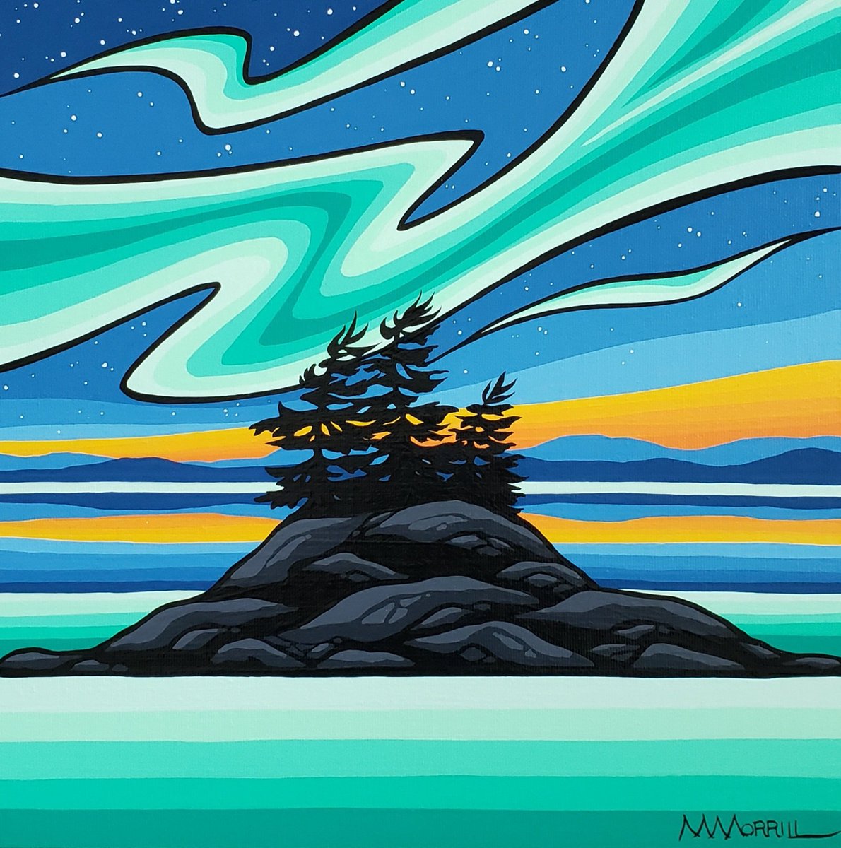 MMorrillArt's tweet photo. Northern Radiance VI
12x12 acrylic on canvas 
https://t.co/a0TopYCZHO https://t.co/dXfHfM1DNm