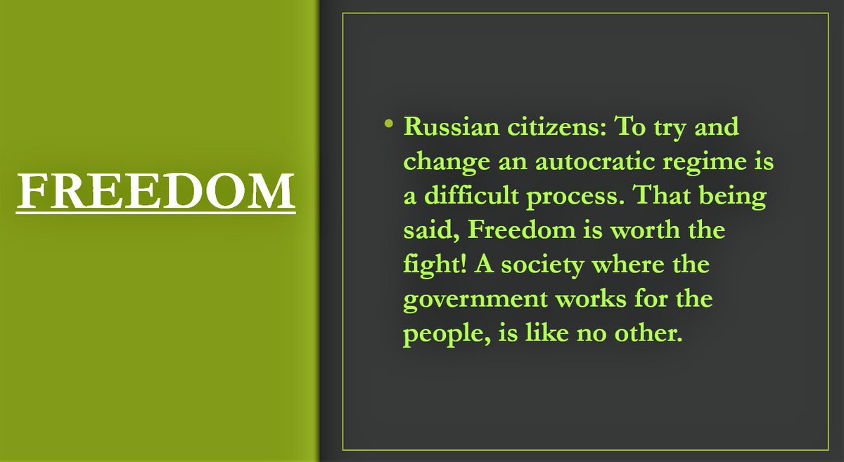 Dorothy65304855's tweet photo. To the Russian people:  Russia is YOUR Country NOT Putin's!
#EndPutin #EndAutocracy #HelpUkraine #Freedom https://t.co/3ry4upu4rR
