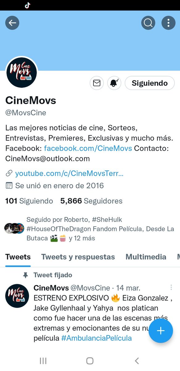 NCigales's tweet photo. @MovsCine Ya los sigo desde hace un par de meses https://t.co/qEiGfmoJ2D