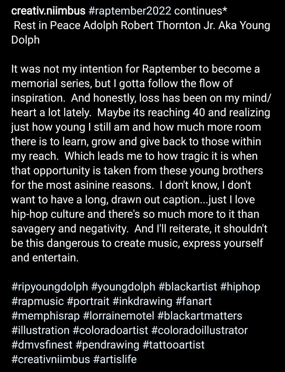 creativ_niimbus's tweet photo. #Raptember continues...
Rest in Peace Young Dolph! https://t.co/hK1hh08BsF