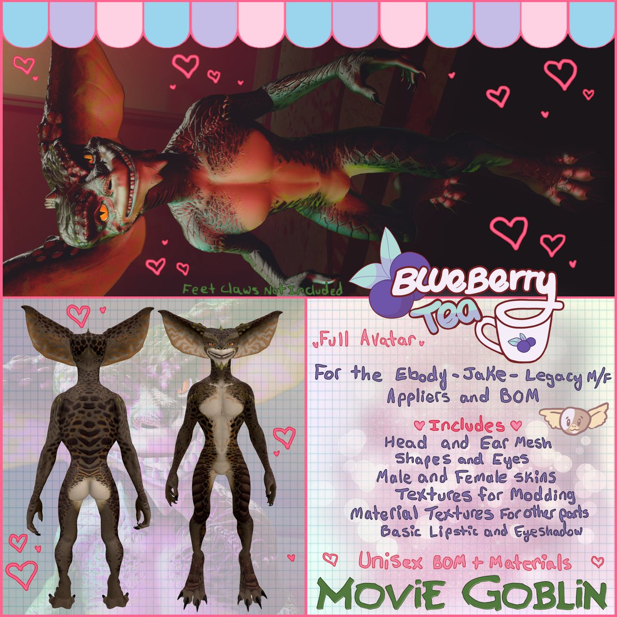 Blueberry_Teas's tweet photo. Come to The Hallows - Aftermath on Oct 1st. Be sure to get your own "Movie Goblin" See you at the Guild!
#TheGuildSL #secondlife #furry https://t.co/fnFBYfR3FY