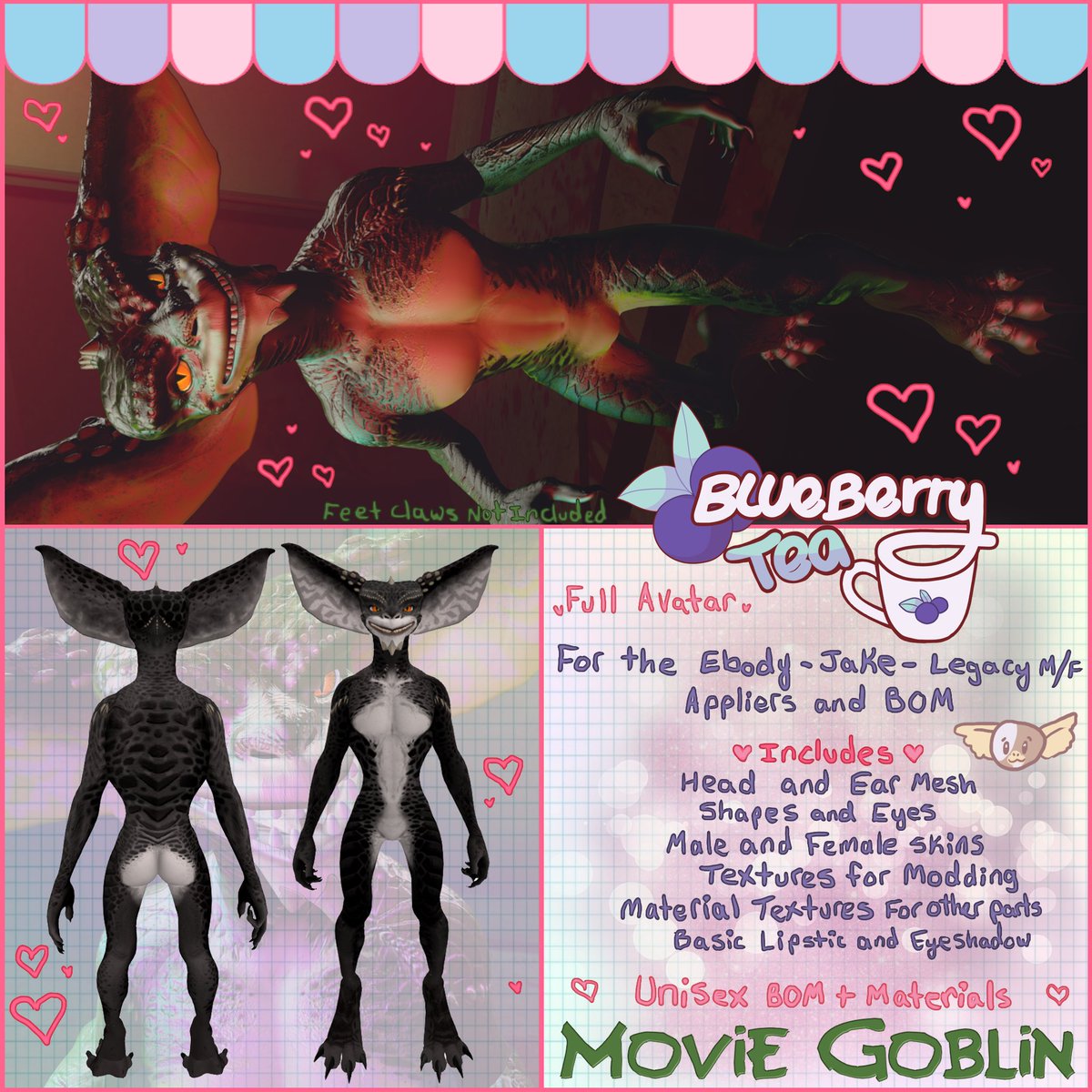 Blueberry_Teas's tweet photo. Come to The Hallows - Aftermath on Oct 1st. Be sure to get your own "Movie Goblin" See you at the Guild!
#TheGuildSL #secondlife #furry https://t.co/fnFBYfR3FY