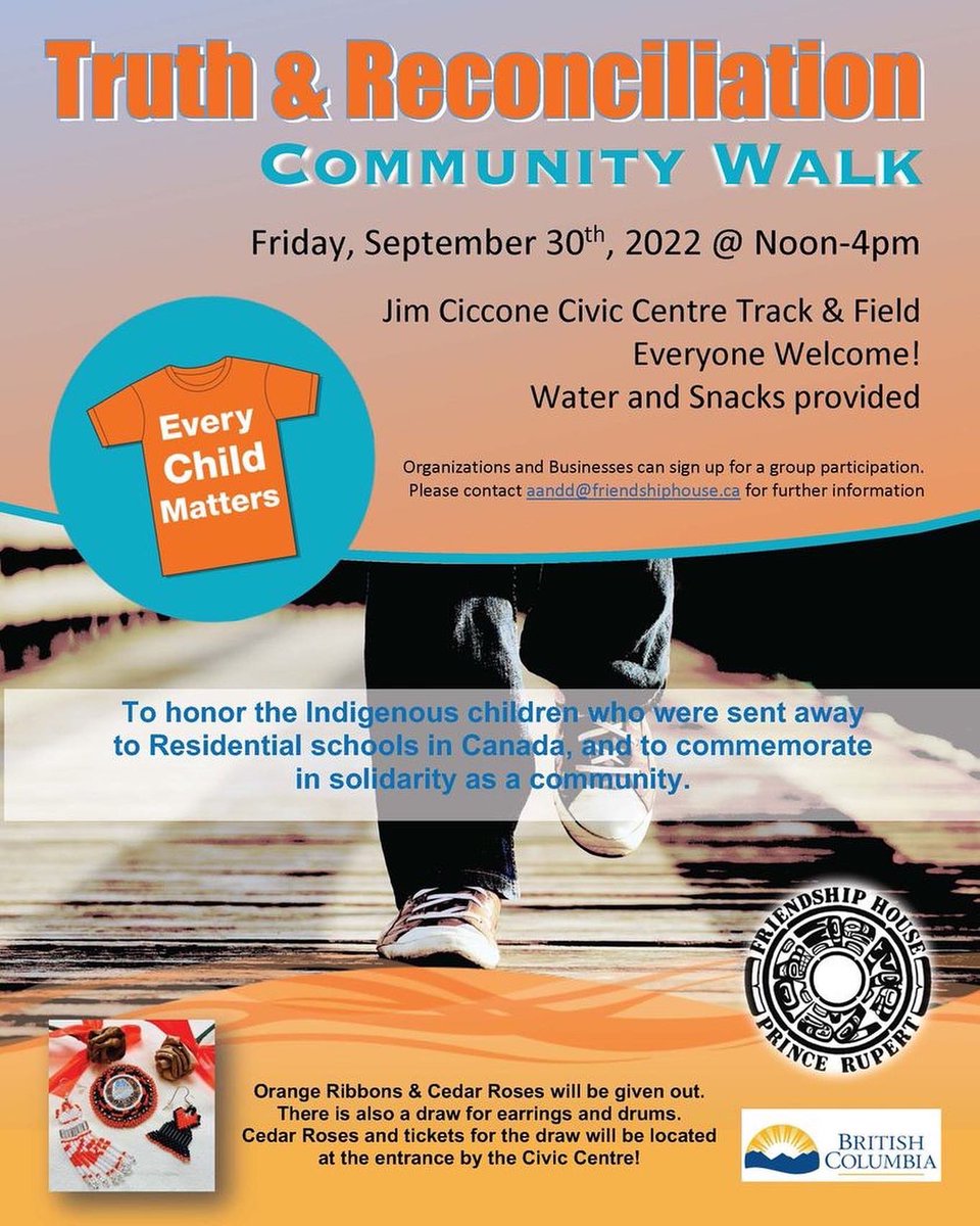 In honor and respect for the National Day for Truth and Reconciliation on September 30, 2022, all SD 52 (Prince Rupert) schools will be closed. Check out some things you can do to respond personally or with the community. #RupertSchools #TRC #reflection #learning #healing