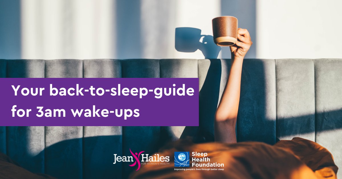 Ever find yourself wide awake in the early hours, unable to re-enter the land of nod? Many women struggle with 3am wake-ups. Find out why &amp; how to take action: jeanhailes.org.au/news/your-back… #SleepWeek <a href="/SHFAustralia/">Sleep Health Foundation</a> <a href="/MoiraJunge/">Dr Moira Junge</a>