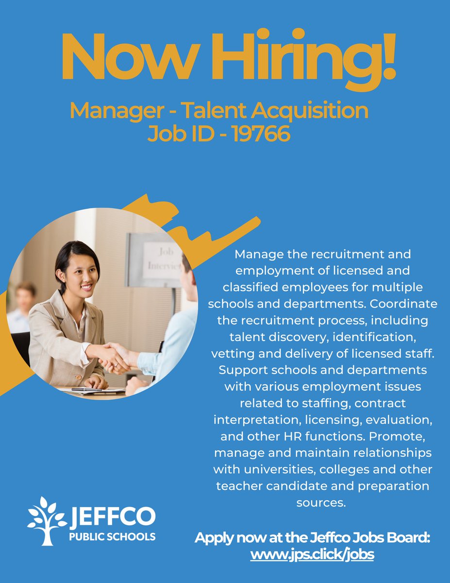 Are you or someone you know passionate about the recruitment of licensed and classified employees? What about supporting schools and departments with employment concerns relating to staffing, contract interpretation and evaluation? Apply Now!