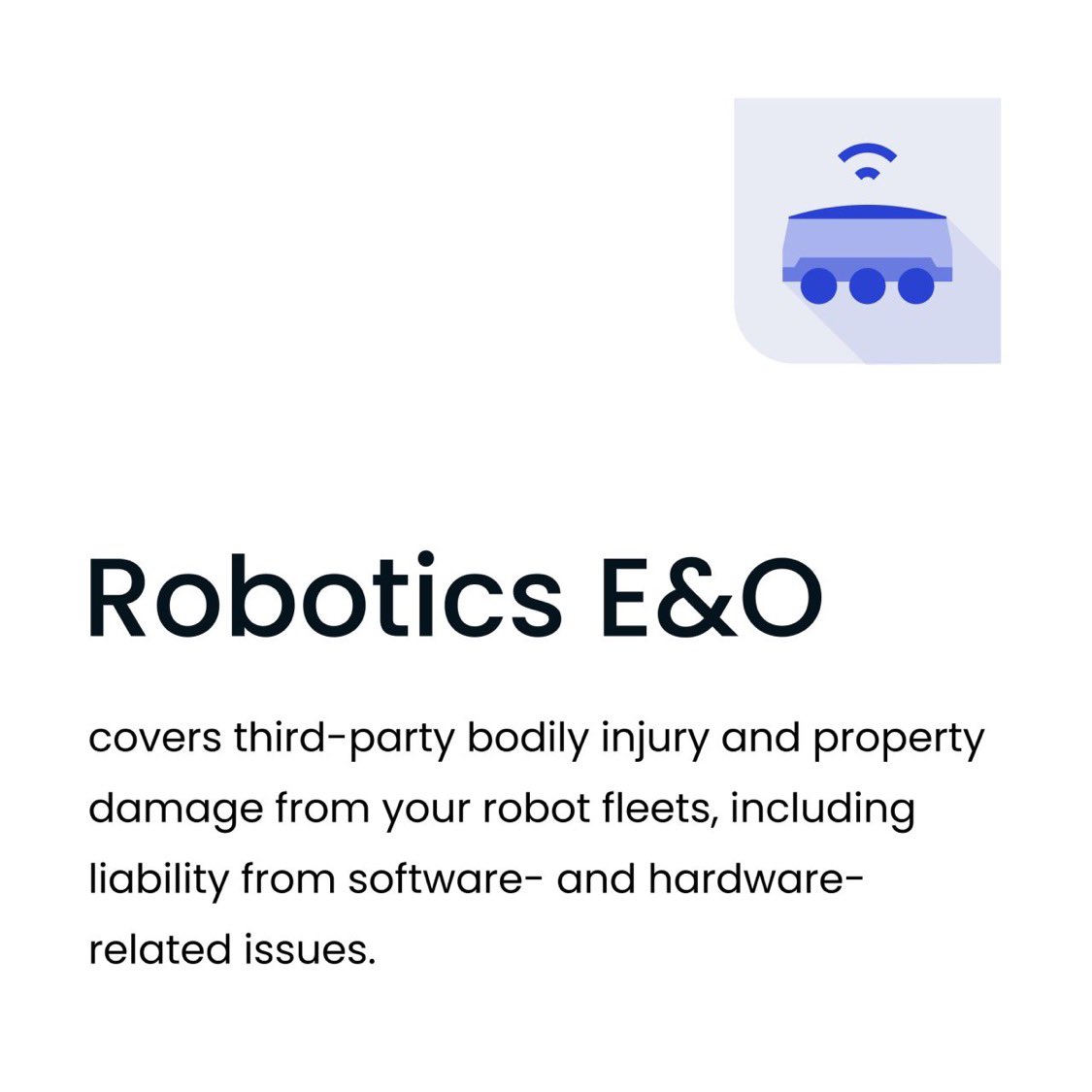 koop_ai's tweet image. Robotics E&amp;amp;O covers third-party bodily injury and property damage from your robot fleets, including liability from software- and hardware-related issues.

Get covered at koop.ai!

#autonomy #insurance #insuring #automation