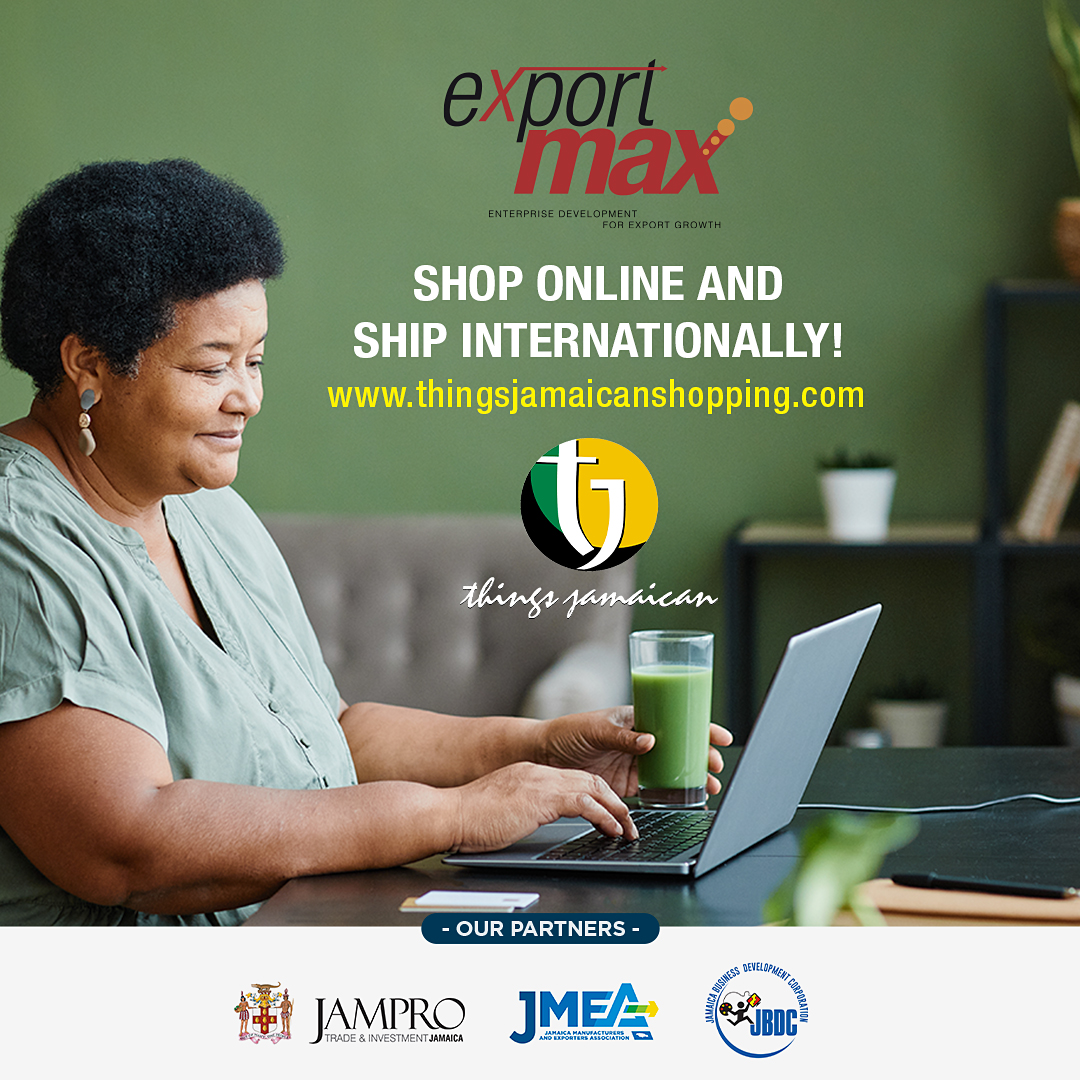 No need to worry about missing out on the flavours and amazing Jamaican products back home. Shop online and ship to your home in the US, Canada, UK and Caribbean!

Visit thingsjamaicanshopping.com
#ExportMax #BuyJamaica #BrandJamaica