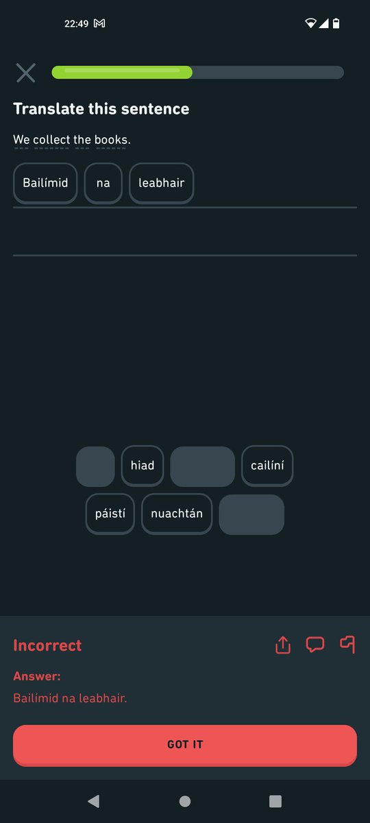 LongingVirus's tweet photo. @duolingo not quite sure whats going on here but it's certainly not the first time it's happened. https://t.co/Abx2K61PLt